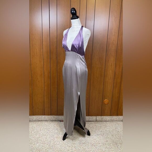 Frederick Anderson Silk Halter Gown size 8 - Picture 10 of 13